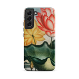 Sacred Egyptian Bean - Robert John Thornton Phone Case Samsung Galaxy S22 Plus / Matte Phone Case Detailed Illustration Red Yellow Lotus