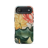 Sacred Egyptian Bean - Robert John Thornton Phone Case Iphone 17 Air / Matte Yellow Pink Lotus Flower Phone Case Green Leaves Sacred