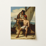 The Sailor’s Tattoo - Stampa artistica su carta / tela di Constatin Jean Marie Prevost / 12x16’’ / 31x41cm / Senza cornice / senza bordo, Poster Stampe e Visual