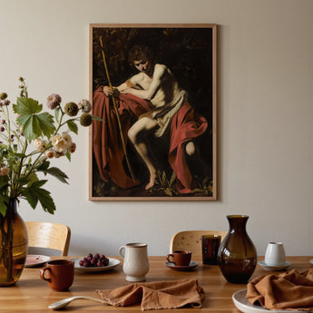 Saint John the Baptist in Wilderness - Caravaggio Art Print / Canvas, Posters Prints & Visual Artwork, Toby Leon