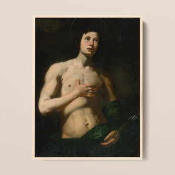 Saint Sebastian - Lorenzo Lippi Art Print / Canvas, 12x16’’ / 31x41cm / Natural Frame, Posters Prints & Visual Artwork, Toby Leon