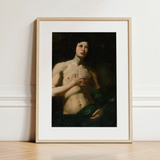 Saint Sebastian - Lorenzo Lippi Art Print / Canvas, 12x16’’ / 31x41cm / Natural Frame / Matboard, Posters Prints & Visual Artwork, Toby Leon