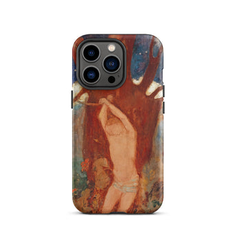 Saint Sebastien - Odilon Redon Phone Case Iphone 13 Pro / Matte Rugged Vivid Textured Print Artistic Painting Paints, Chromatic Spell