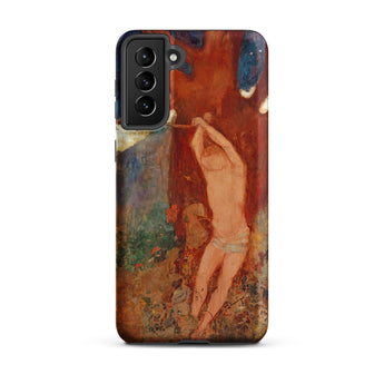 Saint Sebastien - Odilon Redon Phone Case Samsung Galaxy S21 Plus / Matte Rugged Matte-finish Phone Case Vibrant Impressionistic Painting
