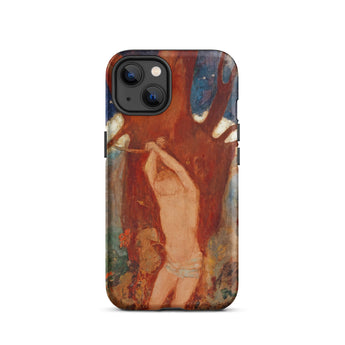 Saint Sebastien - Odilon Redon Phone Case Iphone 13 / Matte Rugged Phone Case Vivid Impressionistic Painting Nude Figure Odilon Redon