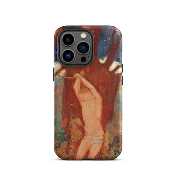 Saint Sebastien - Odilon Redon Phone Case Iphone 13 Pro / Matte Rugged Phone Case Vivid Textured Print Artistic Painting Odilon Redon