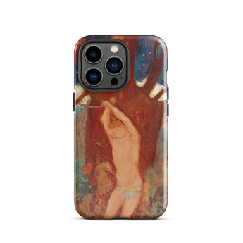 Saint Sebastien - Odilon Redon Phone Case Iphone 13 Pro / Gloss Rugged Phone Case Vivid Textured Print Artistic Painting Odilon Redon