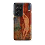 Saint Sebastien - Odilon Redon Phone Case Samsung Galaxy S21 Ultra / Matte Phone Case Textured Earthy-toned Painting Nude Figure Expressive