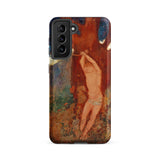 Saint Sebastien - Odilon Redon Phone Case Samsung Galaxy S21 Fe / Matte Phone Case Vibrant Impressionistic Painting Nude Figure Earthy