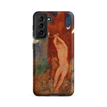 Saint Sebastien - Odilon Redon Phone Case Samsung Galaxy S21 Fe / Matte Phone Case Vibrant Impressionistic Painting Nude Figure Earthy