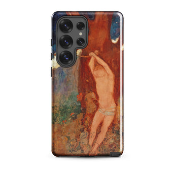 Saint Sebastien - Odilon Redon Phone Case Samsung Galaxy S25 Ultra / Gloss Phone Case Vibrant Impressionistic Painting Nude Figure Earthy