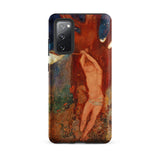 Saint Sebastien - Odilon Redon Phone Case Samsung Galaxy S20 Fe / Matte Phone Case Vibrant Impressionistic Painting Nude Figure