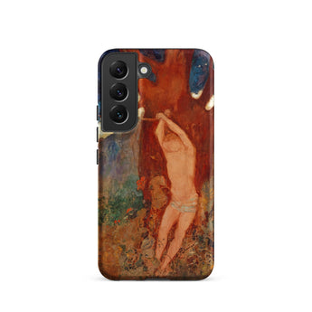 Saint Sebastien - Odilon Redon Phone Case Samsung Galaxy S22 / Matte Phone Case Vibrant Impressionistic Painting Nude Figure Earthy-toned