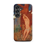 Saint Sebastien - Odilon Redon Phone Case Samsung Galaxy S25 Plus / Matte Phone Case Vibrant Impressionistic Painting Nude Figure