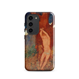 Saint Sebastien - Odilon Redon Phone Case Samsung Galaxy S23 / Gloss Phone Case Vibrant Impressionistic Painting Warm Earthy Tones Odilon