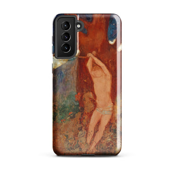 Saint Sebastien - Odilon Redon Phone Case Samsung Galaxy S21 Plus / Gloss Phone Case Vibrant Impressionistic Painting Warm Earthy Tones