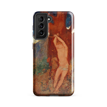 Saint Sebastien - Odilon Redon Phone Case Samsung Galaxy S21 Fe / Gloss Phone Case Vintage-style Painting Warm Earthy Tones Soft Odilon