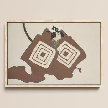Samurai - Kamisaka Sekka Art Print / Canvas, 18x12’’ / 46x31cm / Natural Frame, Posters Prints & Visual Artwork, Toby Leon