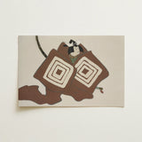 Samurai - Kamisaka Sekka Art Print / Canvas Rectangular Stylized Illustration Traditional Japanese Warrior, Warrior’s Garment Ripple, Rinpa