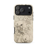 Samurai - Katsushika Hokusai Phone Case Iphone 17 Pro Max / Matte Beige Black Phone Case Japanese-inspired Design Samurai Warrior