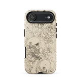 Samurai - Katsushika Hokusai Phone Case Iphone 17 Air / Matte Beige Black Patterned Phone Case Detailed Illustration Person Katsushika