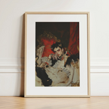Santino - Queer Vampire King Art Print / Canvas, 12x16’’ / 31x41cm / Natural Frame / Matboard, Posters Prints & Visual Artwork, Toby Leon