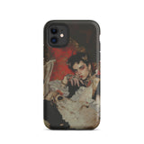 Santino - Queer Vampire King Phone Case Iphone 11 / Matte Phone Case Regal Portrait Queer Vampire King, Reign Etched, Shielding