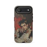 Santino - Queer Vampire King Phone Case Iphone 17 Air / Matte Black White Phone Case Vintage Portrait Design Ornate Queer Vampire King,