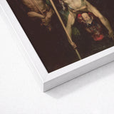 Satan Leading His Legions - Thomas Lawrence Art Print / Canvas White-framed Classical Painting Muscular Figures Dramatic, Milton’s Fallen
