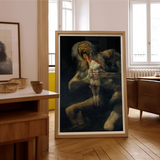 Saturn Devouring His Son - Francisco De Goya Art Print / Canvas Framed Print Goya’s Saturn Son Wooden Floor Devouring, Goya Art Print,