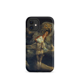 Saturnus verslindt zijn zoon - Francisco De Goya iPhone-hoesje, 12 Mini / Mat, Telefoonhoesjes, Toby Leon