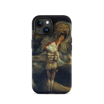 Saturnus verslindt zijn zoon - Francisco De Goya iPhone-hoesje, 15 / Mat, Telefoonhoesjes, Toby Leon