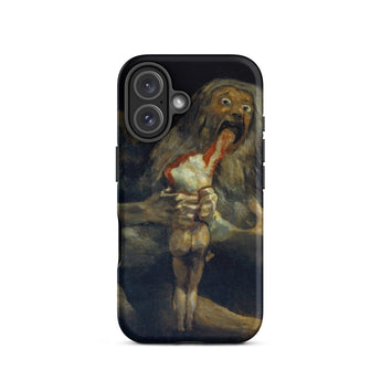 Saturn Devouring His Son - Francisco De Goya Phone Case Iphone 16 / Matte Black Smartphone Case Francisco Goya’s Saturn Son Painting