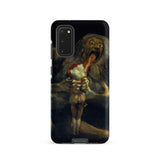 Saturn Devouring His Son - Francisco De Goya Phone Case Samsung Galaxy S20 / Matte Black Phone Case Dark Dramatic Painting Grotesque Figure