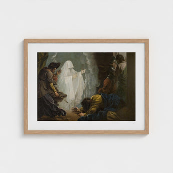 Saul and the Witch of Endor - Benjamin West Art Print / Canvas, Moonlight Breaks, Witch’s Gesture Prints