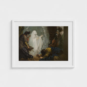 Saul and the Witch of Endor - Benjamin West Art Print / Canvas, Moonlight Breaks, Witch’s Gesture Prints