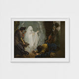 Saul and the Witch of Endor - Benjamin West Art Print / Canvas, Moonlight Breaks, Witch’s Gesture Prints