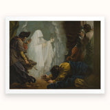 Saul and the Witch of Endor - Benjamin West Art Print / Canvas Painting Ghost Samuel, Moonlight Breaks, Witch’s Gesture Prints