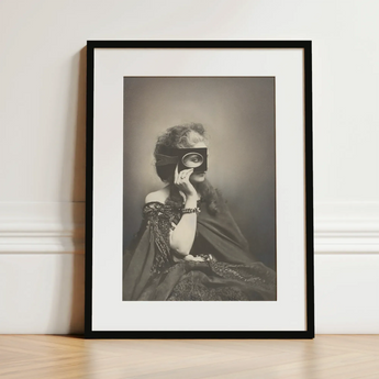 Scherzo Di Follia - Pierre-louis Pierson Art Print / Canvas Black-framed Art Print Vintage-style Portrait Woman Ornate Dress Scherzo