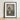 Black-framed Art Print Vintage-style Portrait Woman Ornate Dress Scherzo Di Follia, Small Black Passe-partout, Soft Warm Gray, Pierson’s