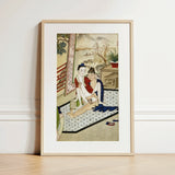 Scholar and Actor - Chinese Homoerotic Art Print / Canvas, 12x18’’ / 31x46cm / Natural Frame / Matboard, Posters Prints & Visual Artwork,