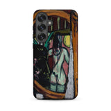 Sculptor’s Studio - Max Beckmann Phone Case Samsung Galaxy S25 Plus / Matte Phone Case Vibrant Expressionistic Painting Nude Figure