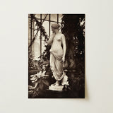Sculpture of Venus Art Print / Canvas Sepia-toned Photograph Classical Marble Statue Nude Female Figure Turns, Sepia Toning Warms,