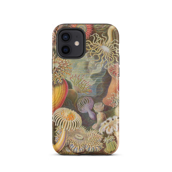 Sea Anemones - Ernst Haeckel Phone Case Iphone 12 / Matte Sea Anemone Patterned Phone Case Ernst Haeckel, Sentient Flares, Cup-spined