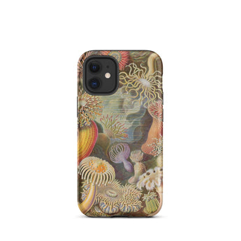 Sea Anemones - Ernst Haeckel Phone Case Iphone 12 Mini / Matte Sea Anemone-patterned Phone Case Ernst Haeckel, Sentient Flares, Cup-spined