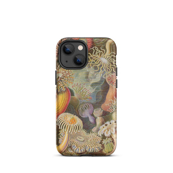 Sea Anemones - Ernst Haeckel Phone Case Iphone 13 Mini / Matte Floral-patterned Iphone Case Ernst Haeckel, Sentient Flares, Cup-spined