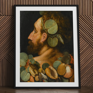 Sea God - Frans Floris Flemish Renaissance Art Print / Canvas, 24x32’’ / 61x81cm / Black Frame / Matboard, Posters Prints & Visual Artwork,