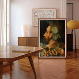 Sea God - Frans Floris Flemish Renaissance Art Print / Canvas Surrealist Portrait Painting Person Fruit Elements Incorporated Profile