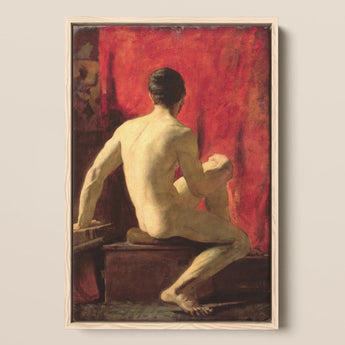 Seated Male Model - William Etty Art Print / Canvas, Posters Prints & Visual Artwork, Toby Leon