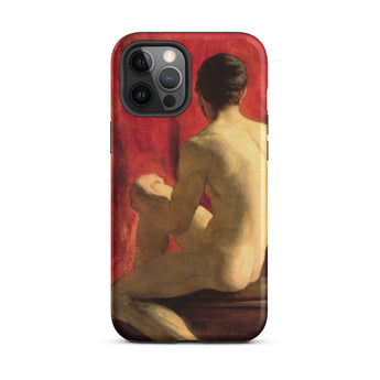 Custodia per iPhone Seated Male Model - William Etty, 12 Pro Max / Opaca, Custodie per telefoni cellulari, Toby Leon